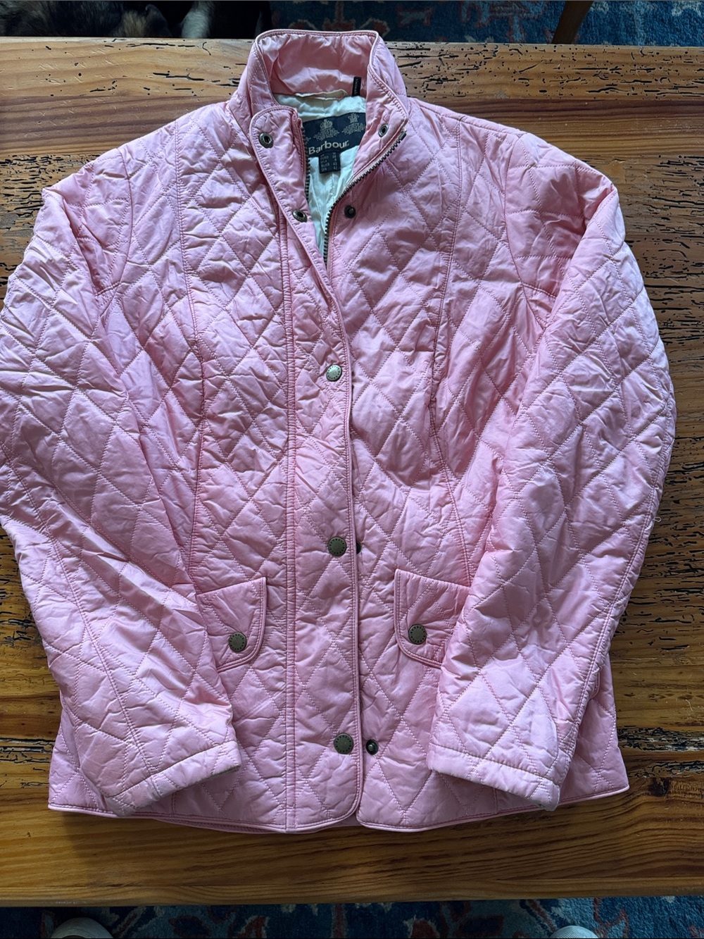 Barbour Quilted Light Pink Women's Puffer Jacket